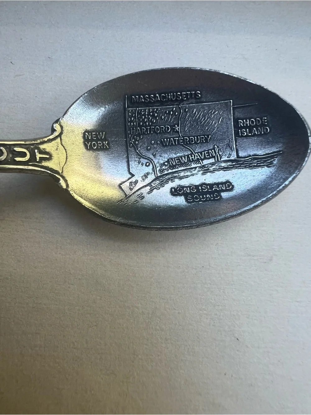 Vintage Souvenir Spoon Lot of 3 Delaware New York & Washington DC US Collectible